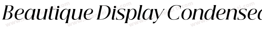 Beautique Display Condensed Medium字体转换